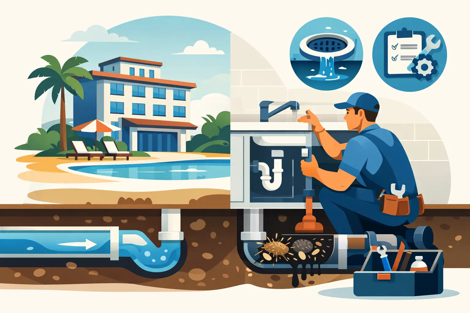 Como evitar entupimentos em hotéis: plano eficaz