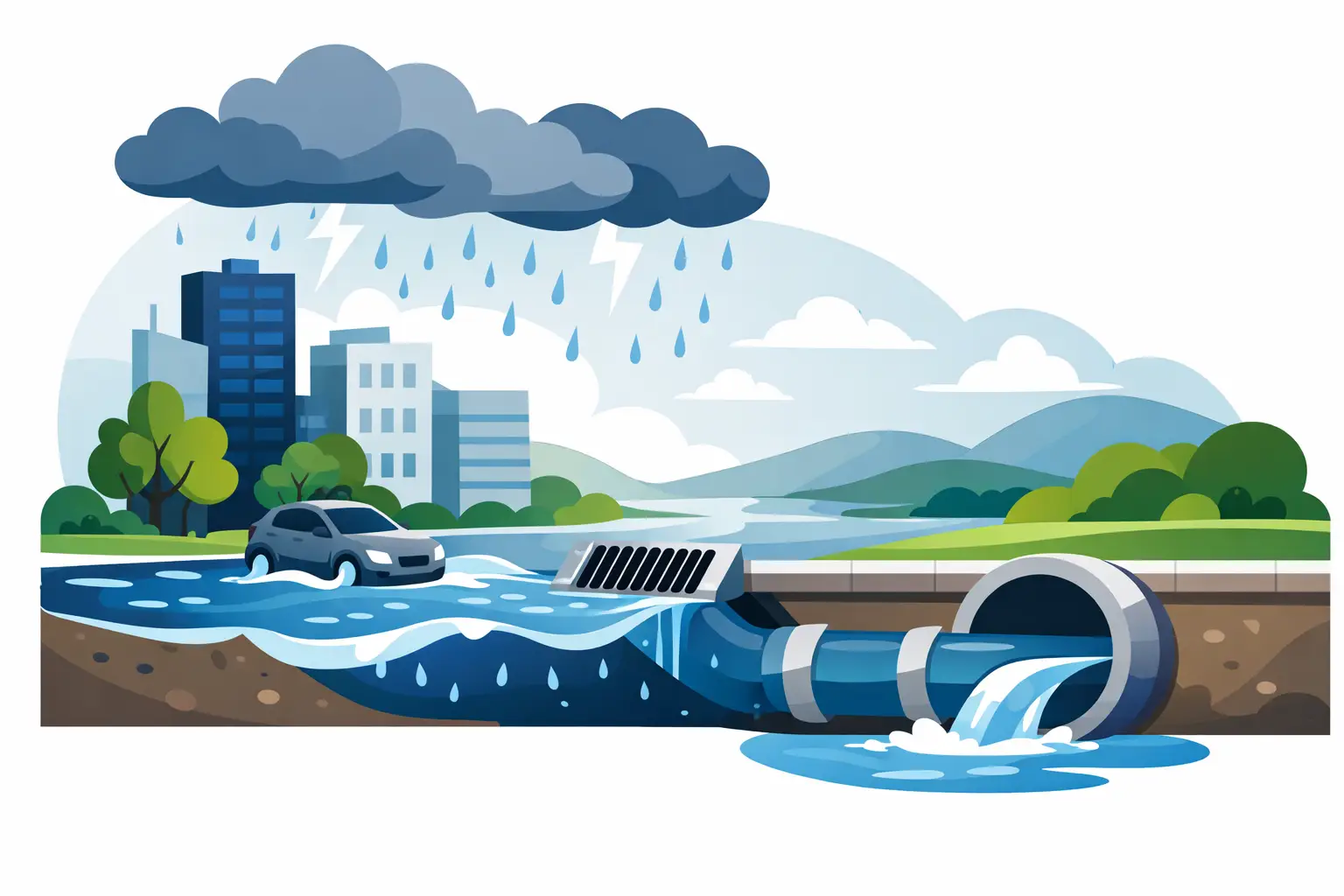 Drenagem pluvial para evitar inundações