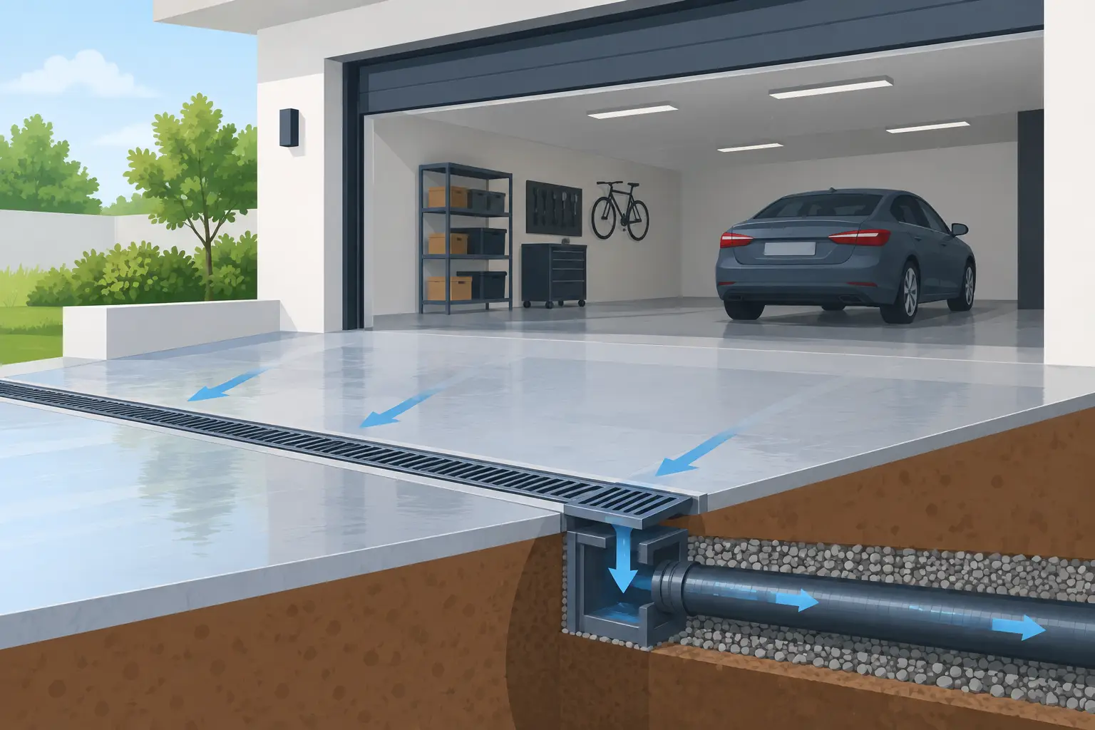 Guia para drenagem de garagens sem inundações